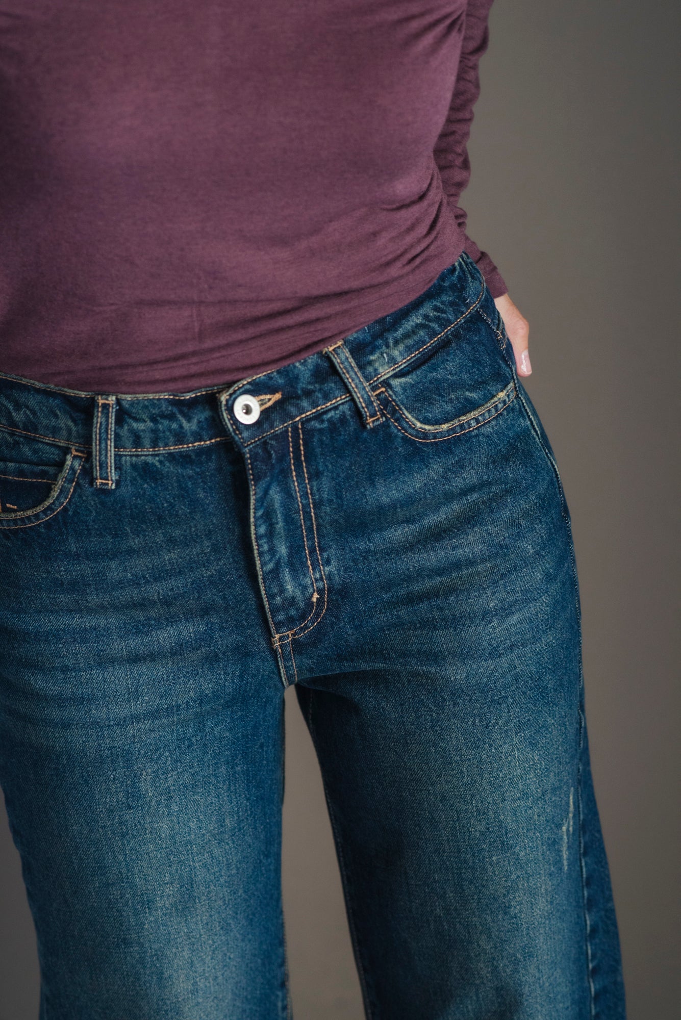 Pantalone denim Wide Leg -Noumeno Concept