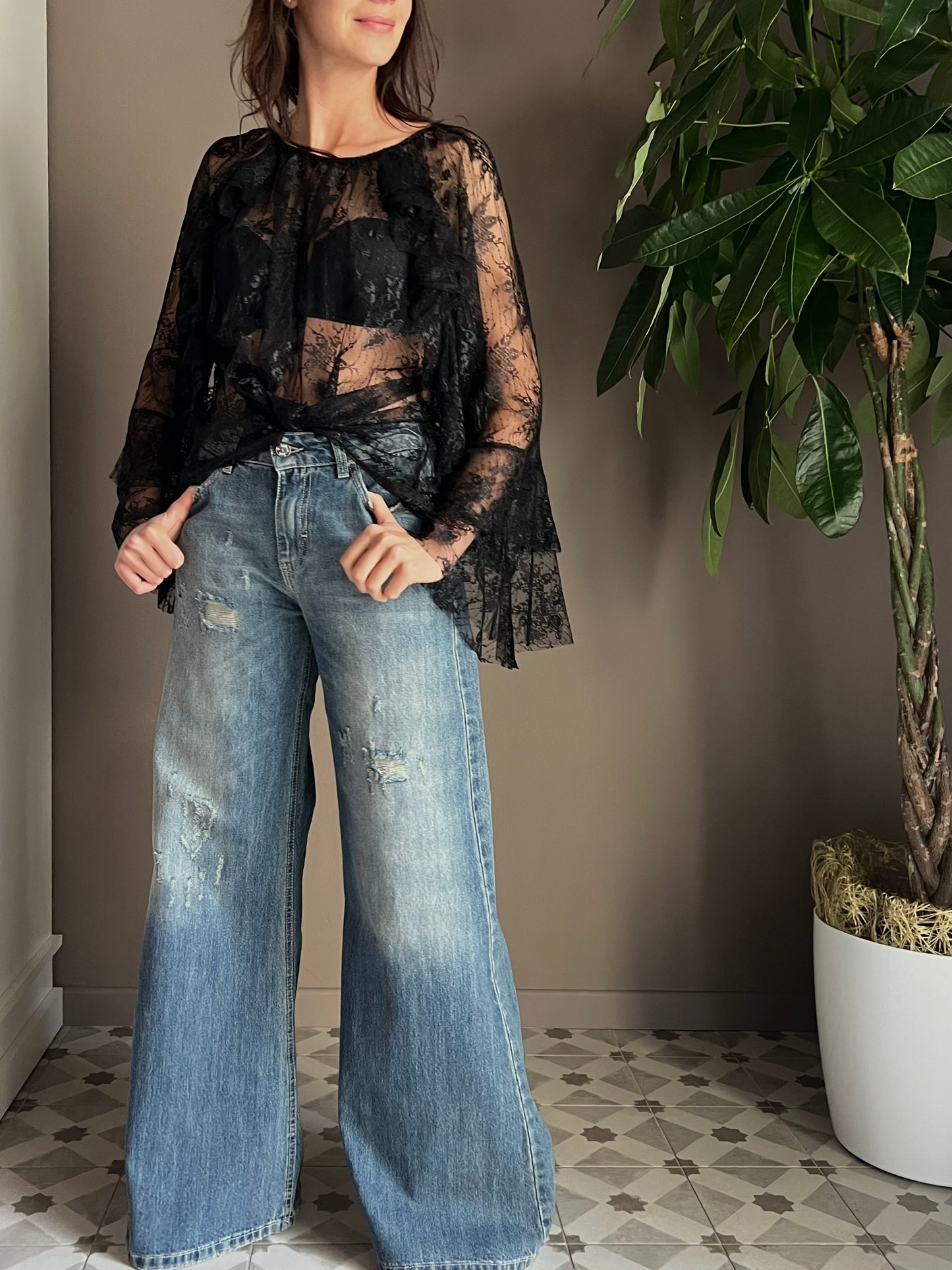 Blusa in pizzo So Allure