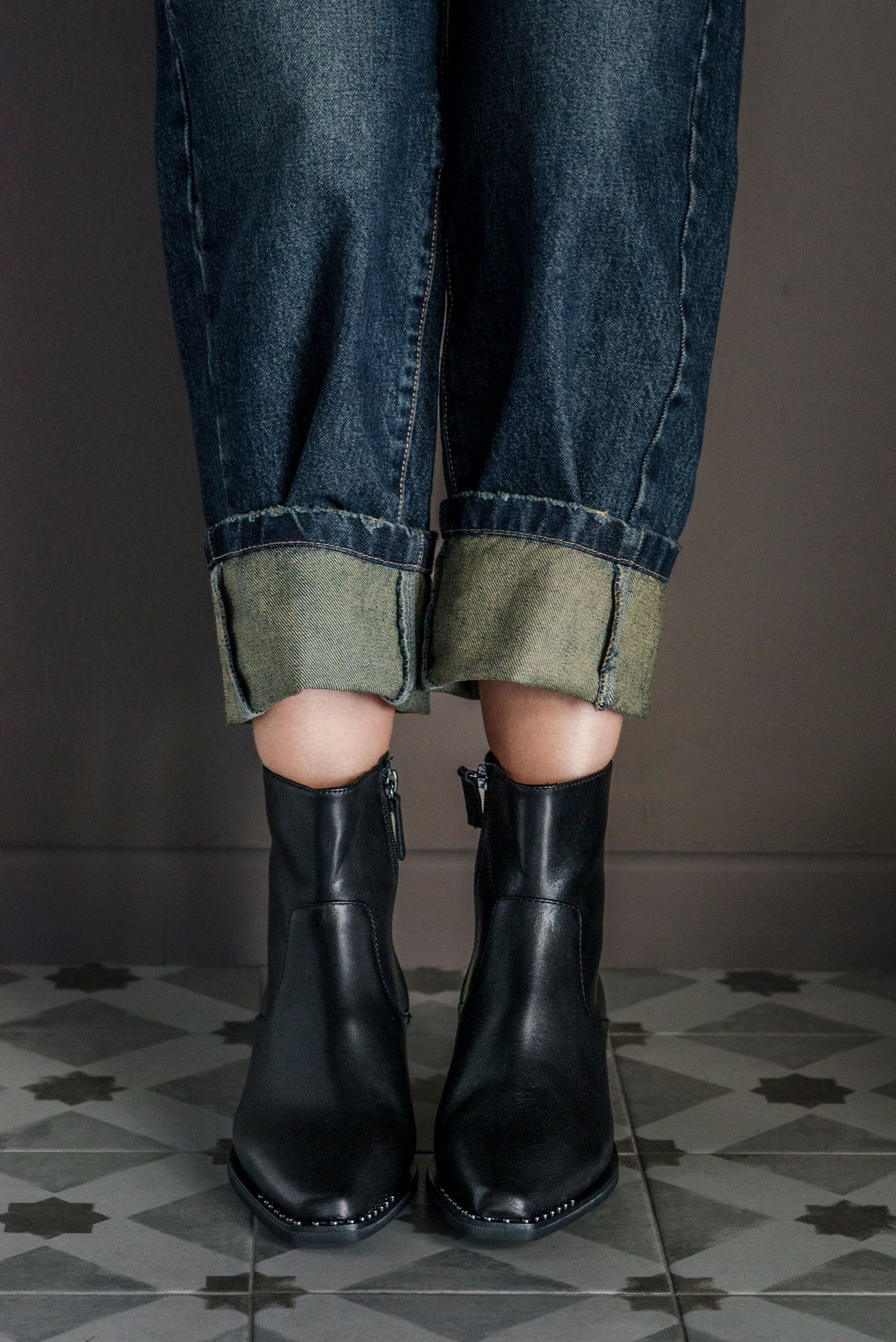 Stivaletto texano in pelle Ash