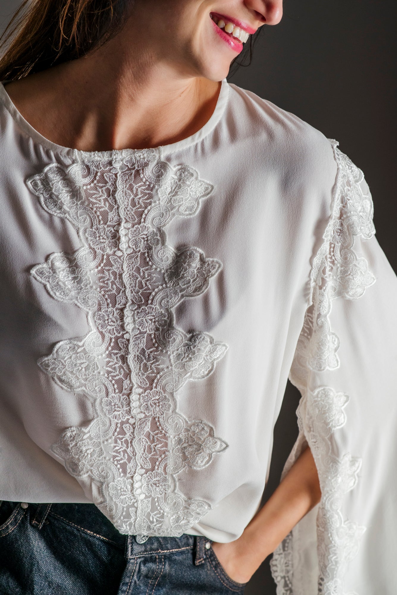 Blusa pizzo