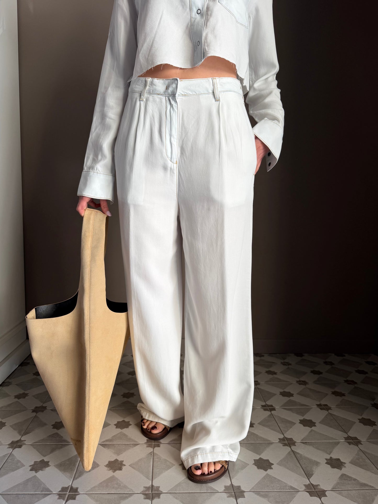 Pantalone Wide-Leg in Lyocell – Patrizia Pepe