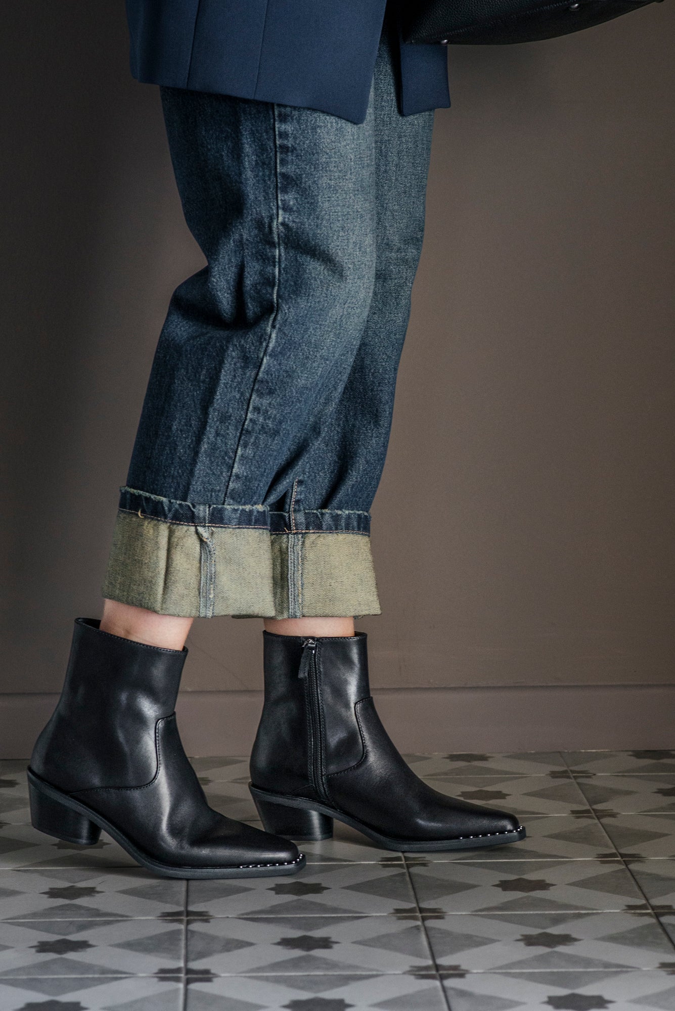 Stivaletto texano in pelle Ash
