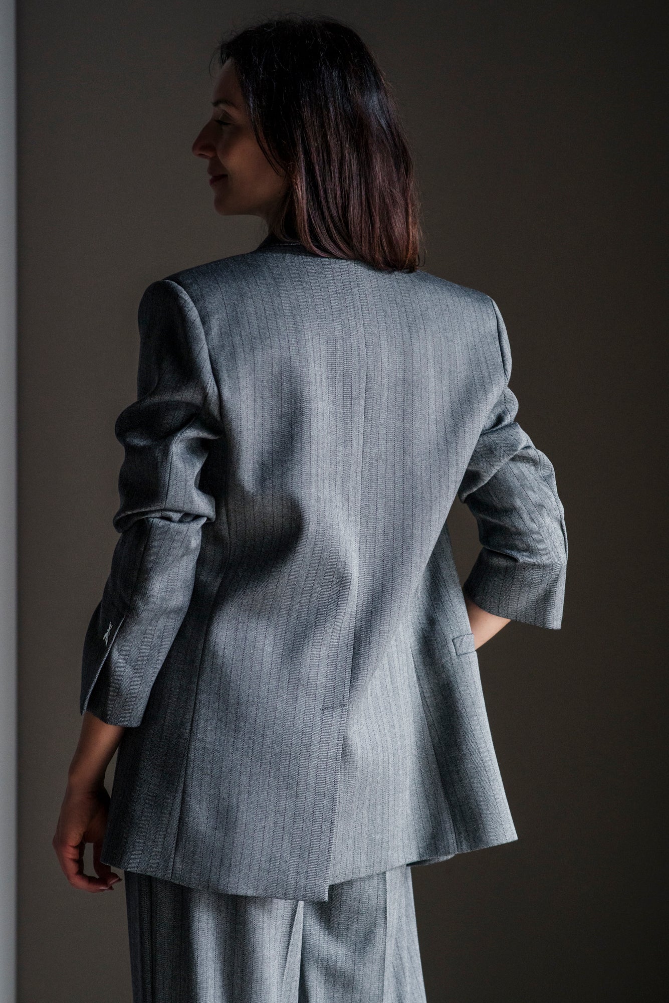 Blazer doppiopetto gessato Patrizia Pepe