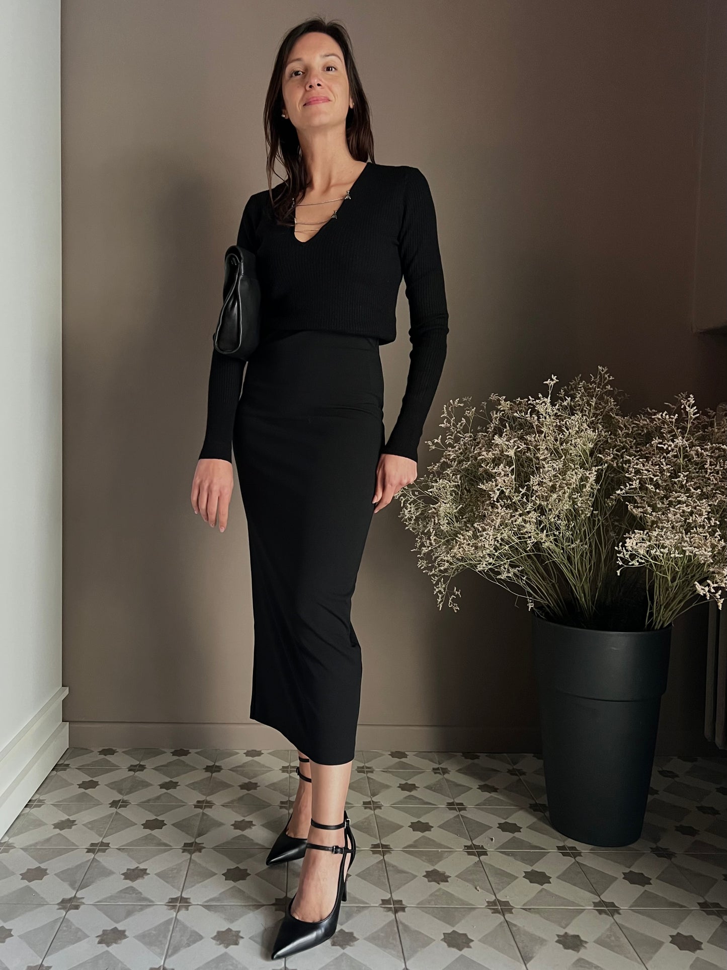 Gonna a tubino longuette “Essential” Patrizia Pepe