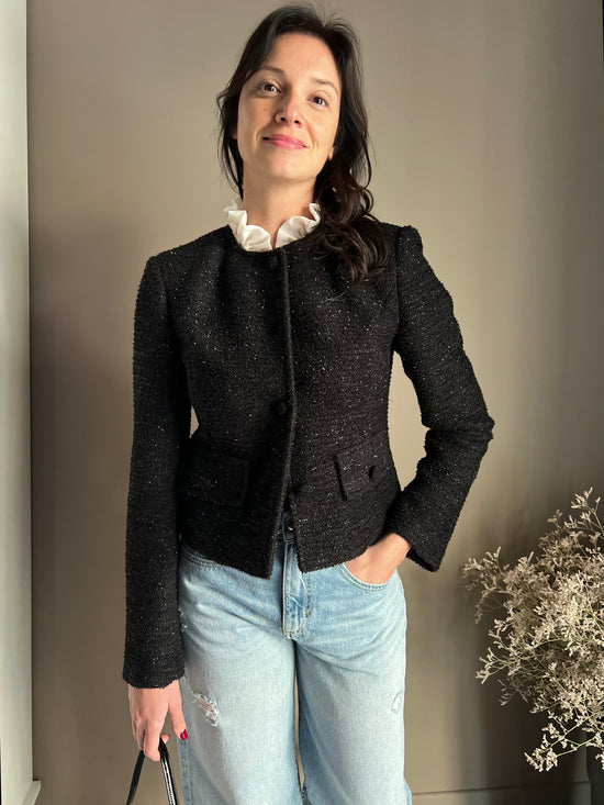 Giacca in tweed lurex