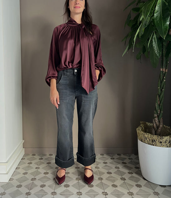 Pantalone denim Noumeno Concept nero