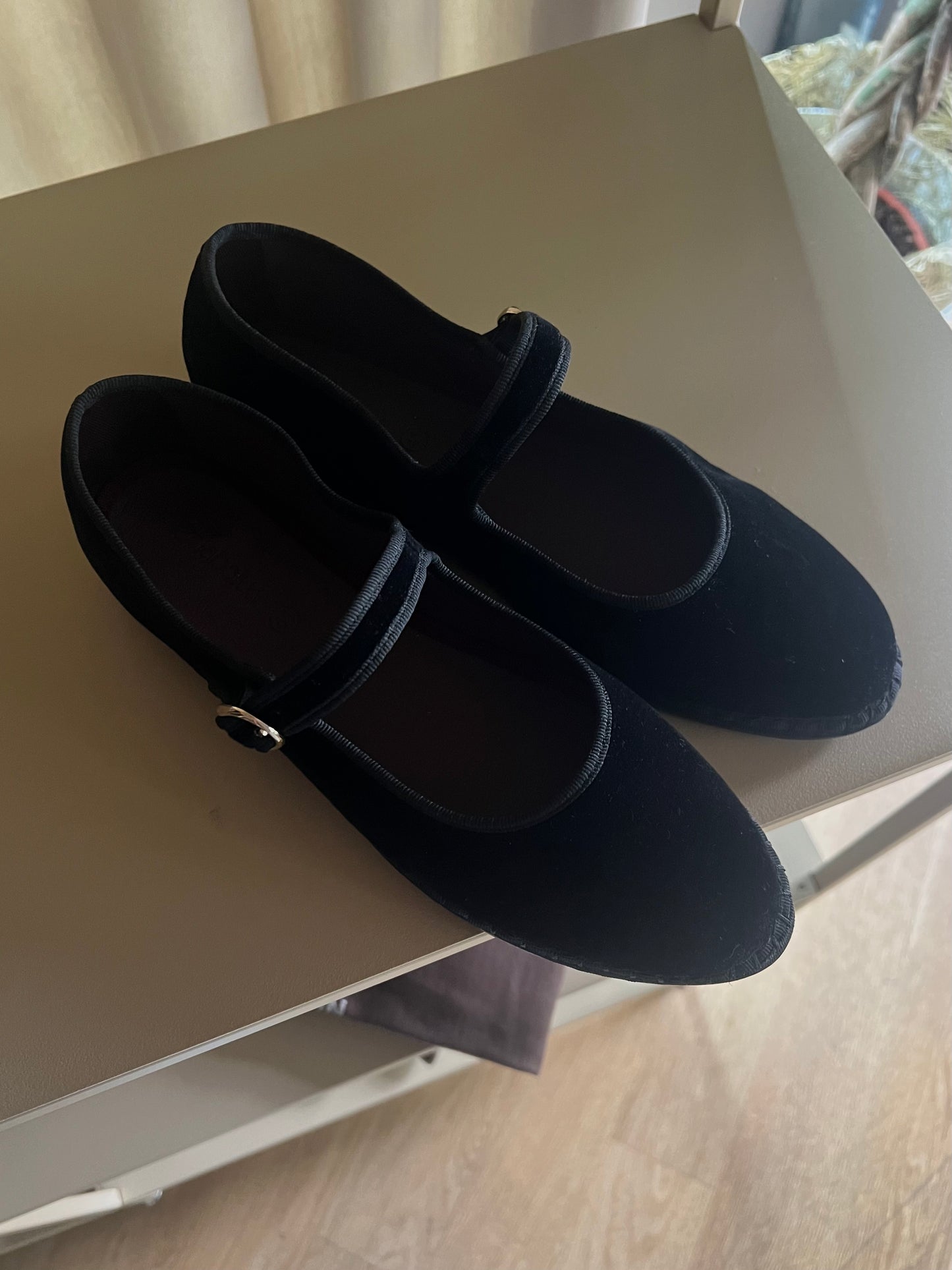 Mary Jane in velluto nero