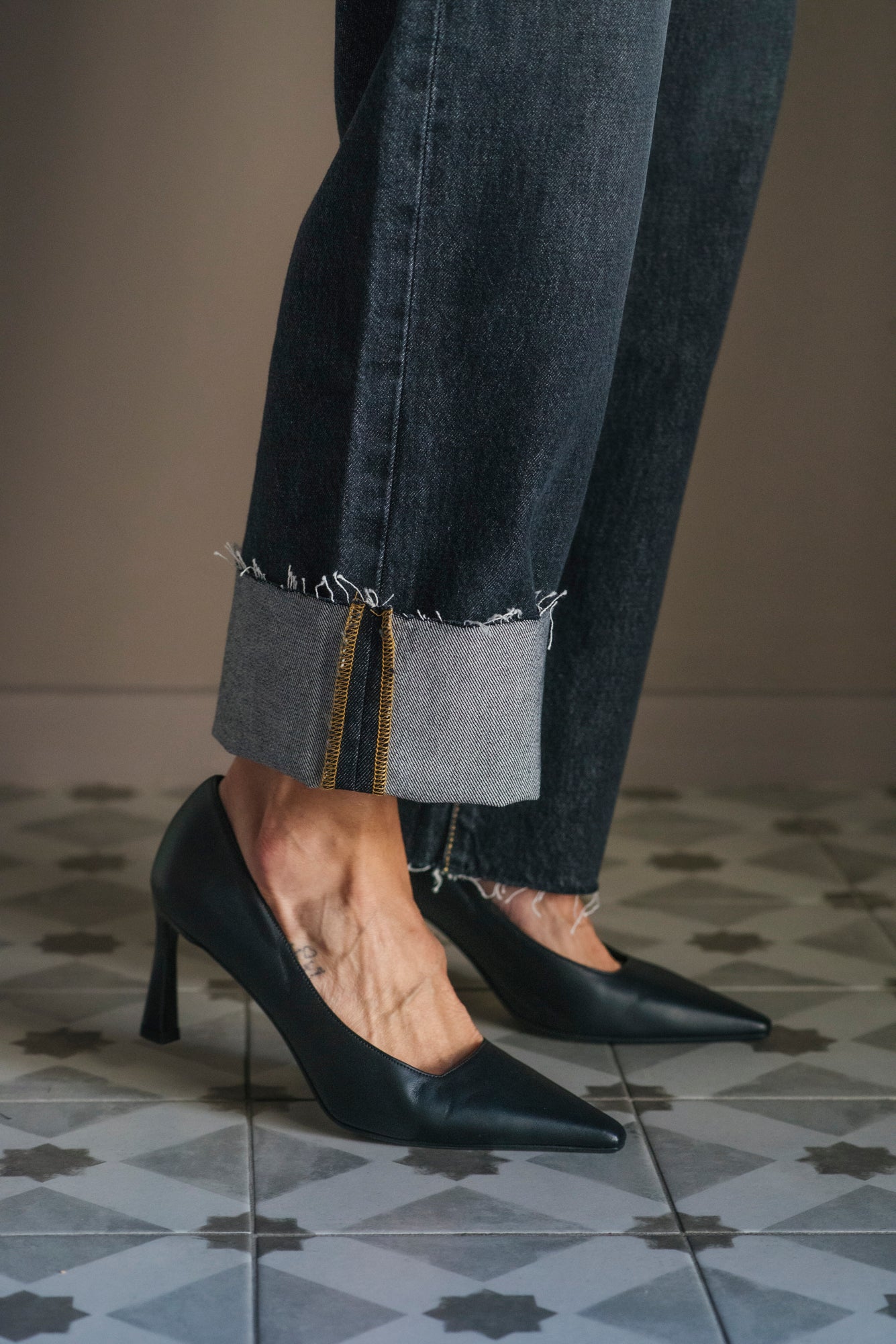 Pantalone Denim Mod. Jill noir