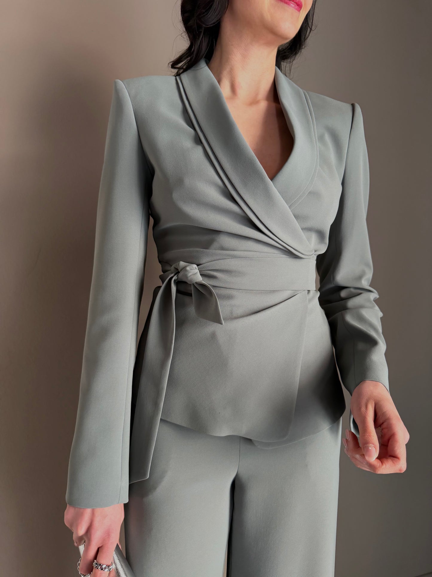 Giacca in crêpe  con fusciacca