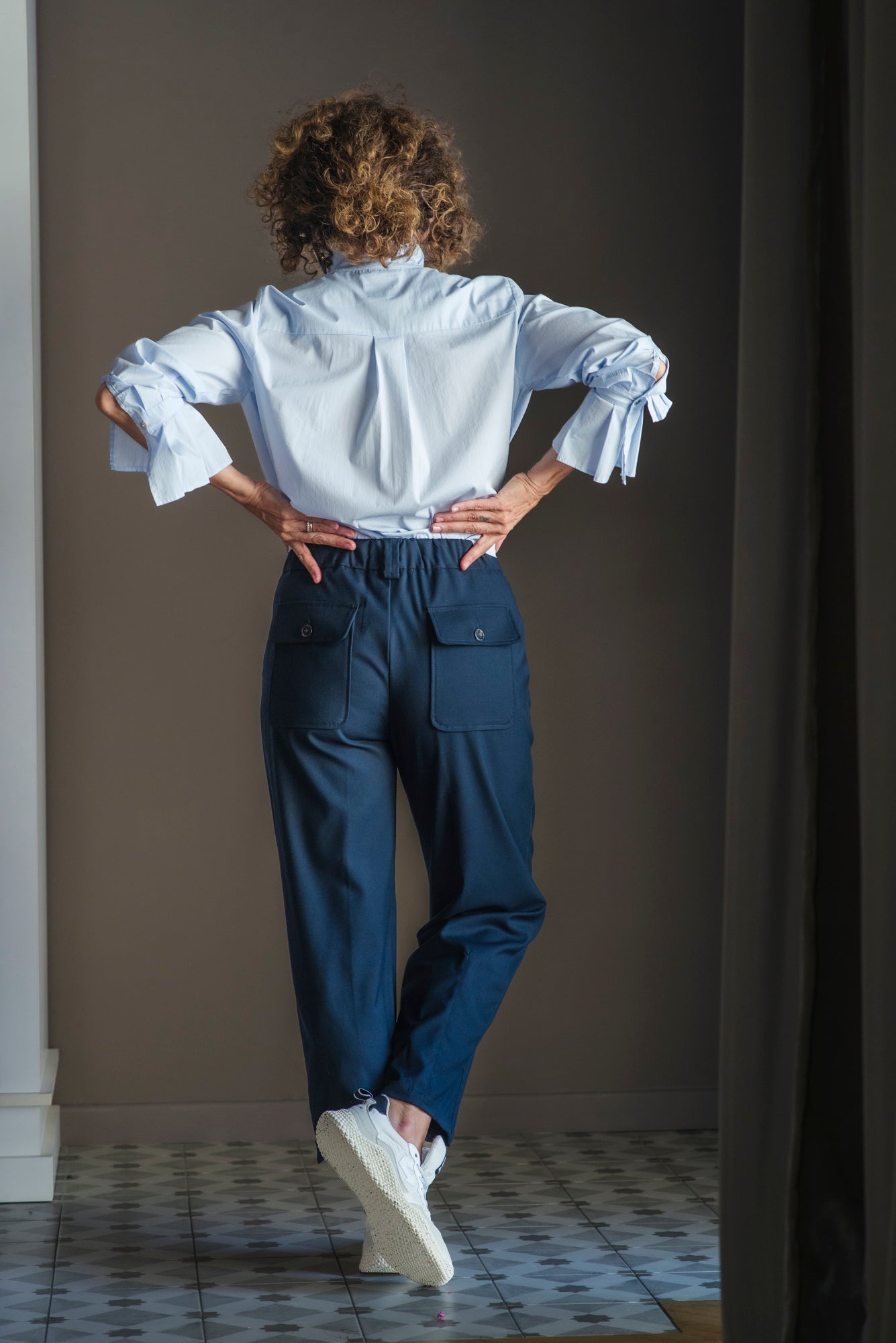 Pantalone Mod. Alessia Bly Navy