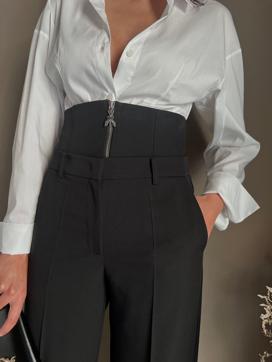Pantaloni baggy con corsetto