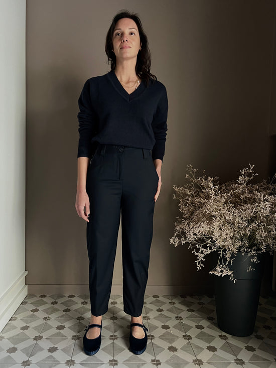 Pantalone blu Alessia santi