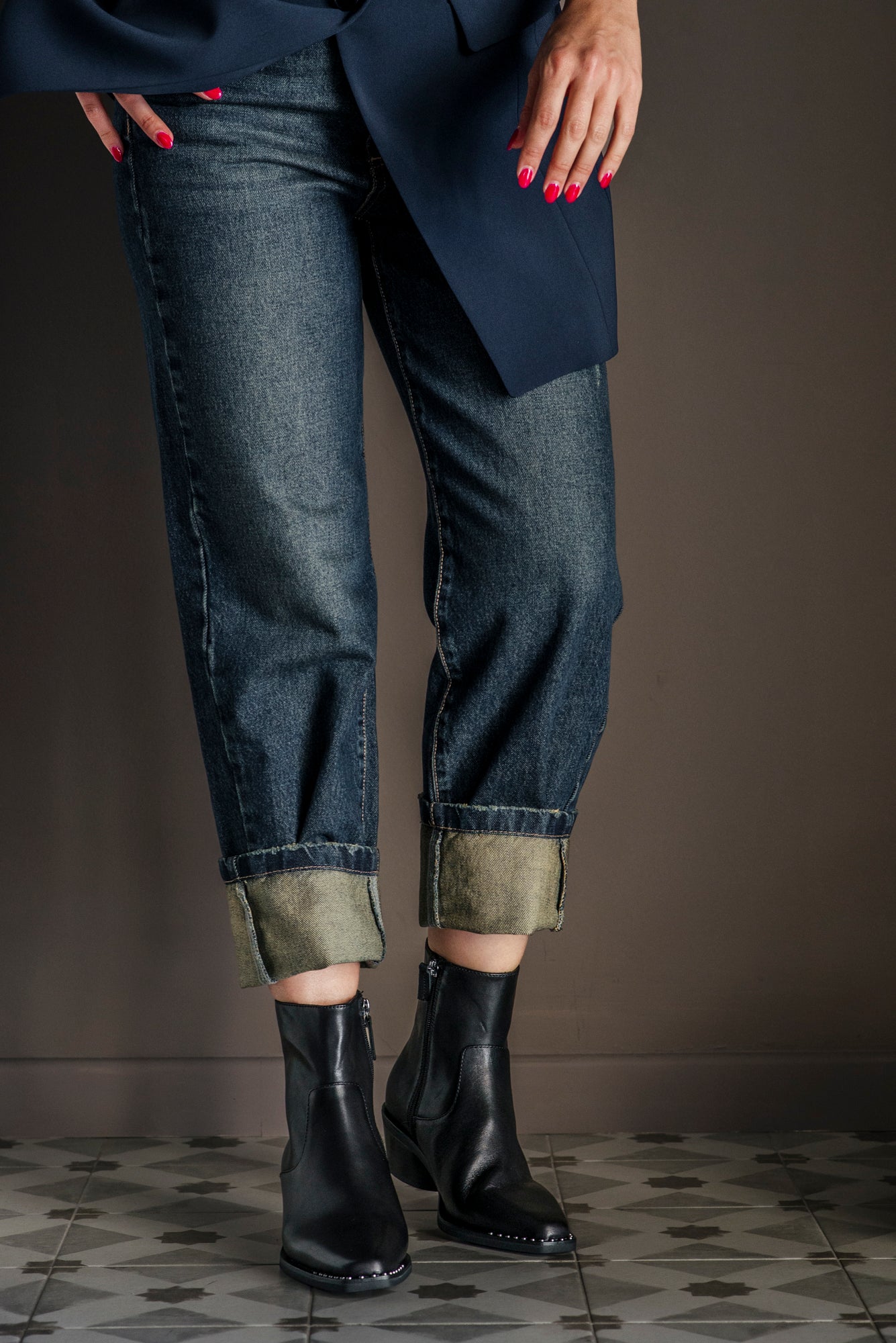 Stivaletto texano in pelle Ash