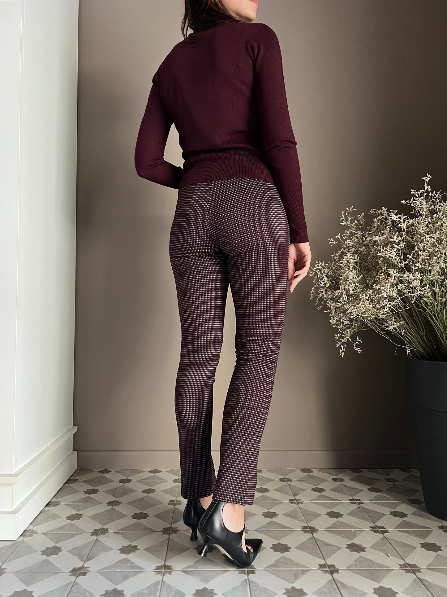 Pantalone slim fit in punto milano Patrizia Pepe