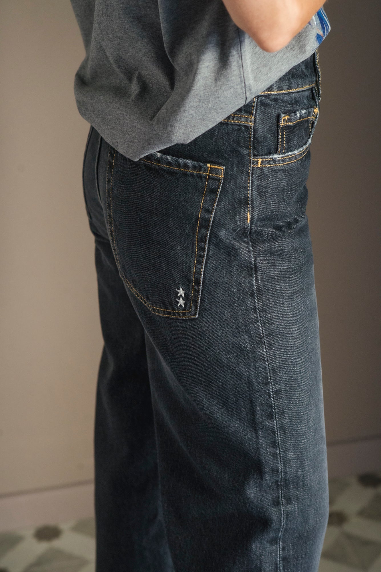 Pantalone Denim Mod. Jill noir