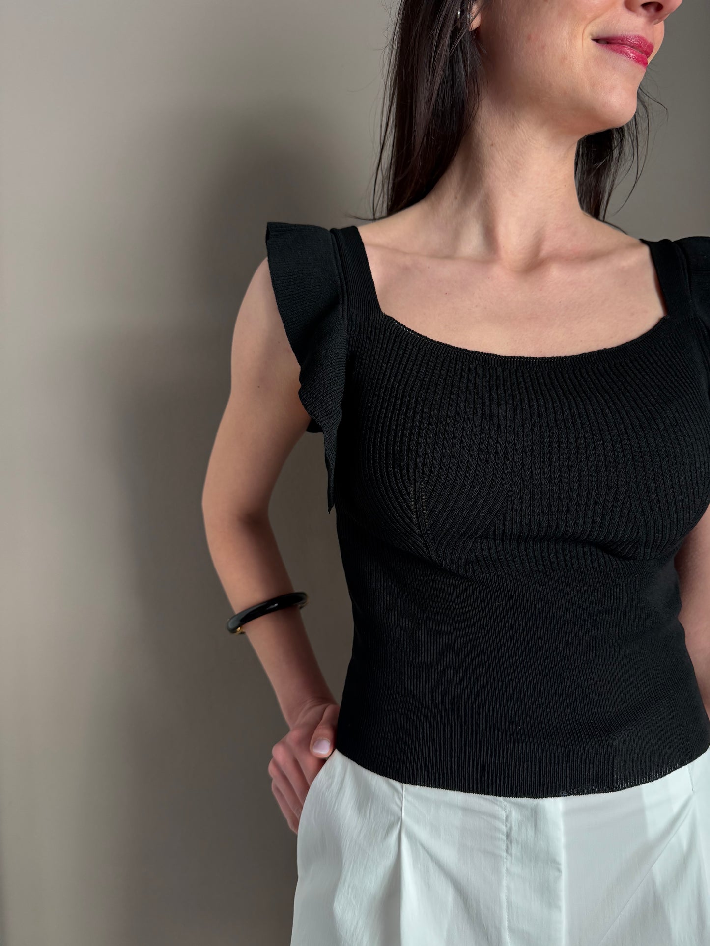 Top So Allure a Costine con Rouches