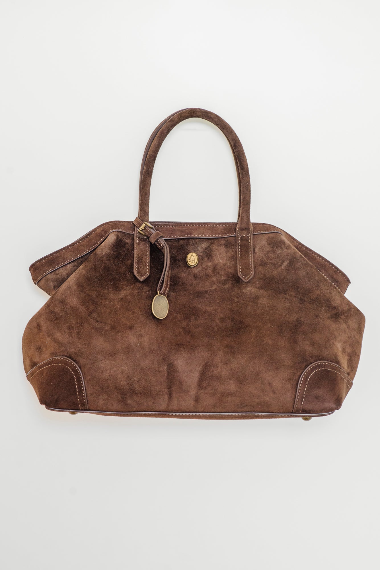 Borsa in pelle scamosciata – Ash