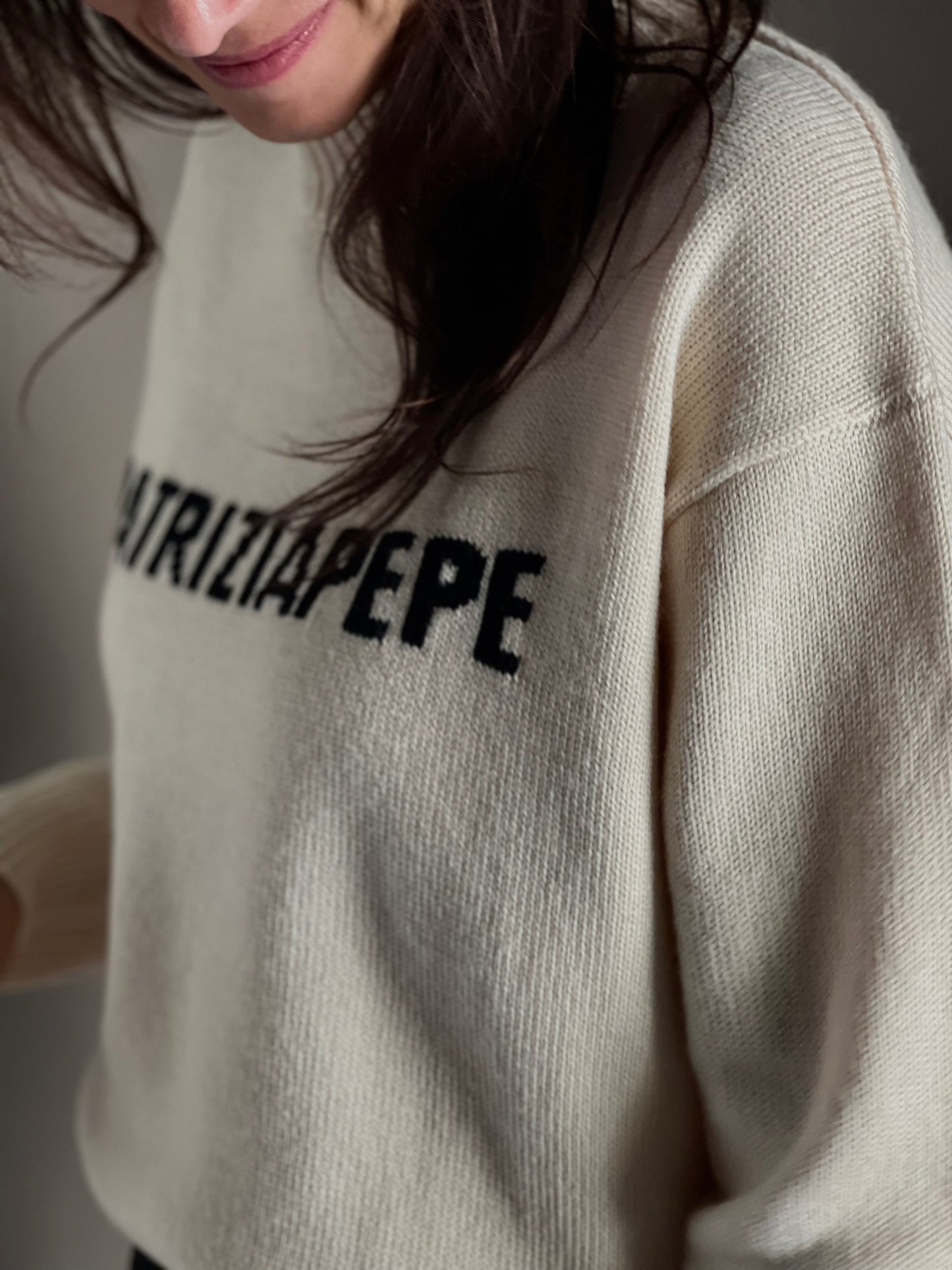 Maglia girocollo con logo