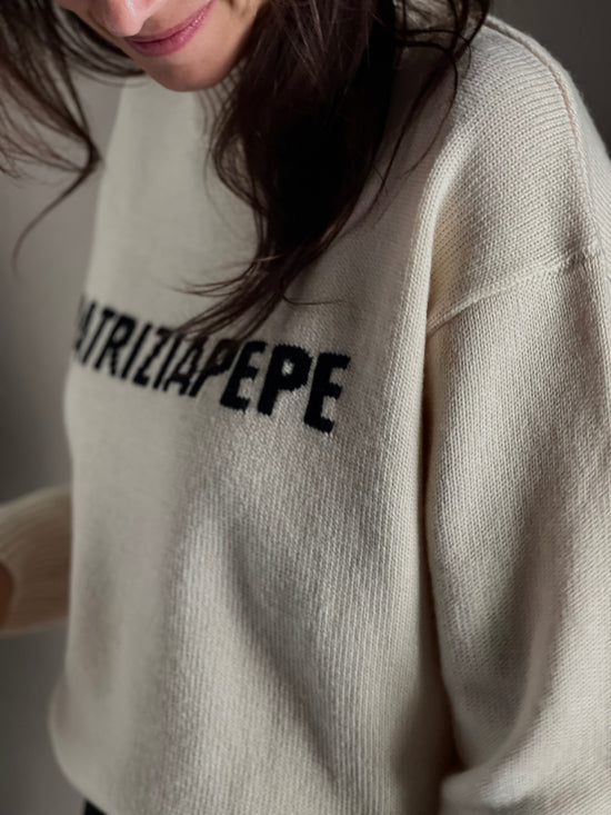 Maglia girocollo con logo
