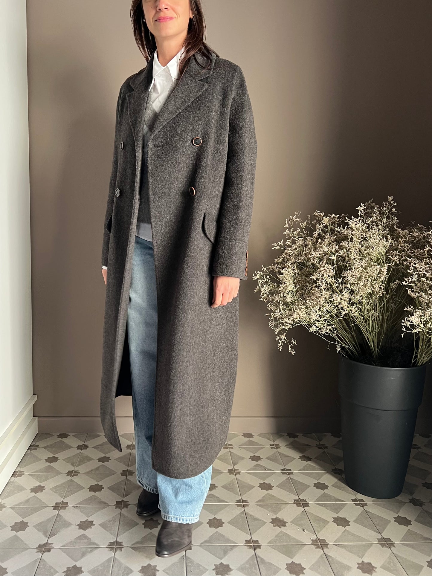 Cappotto Lungo Double-Breasted Alessia Santi