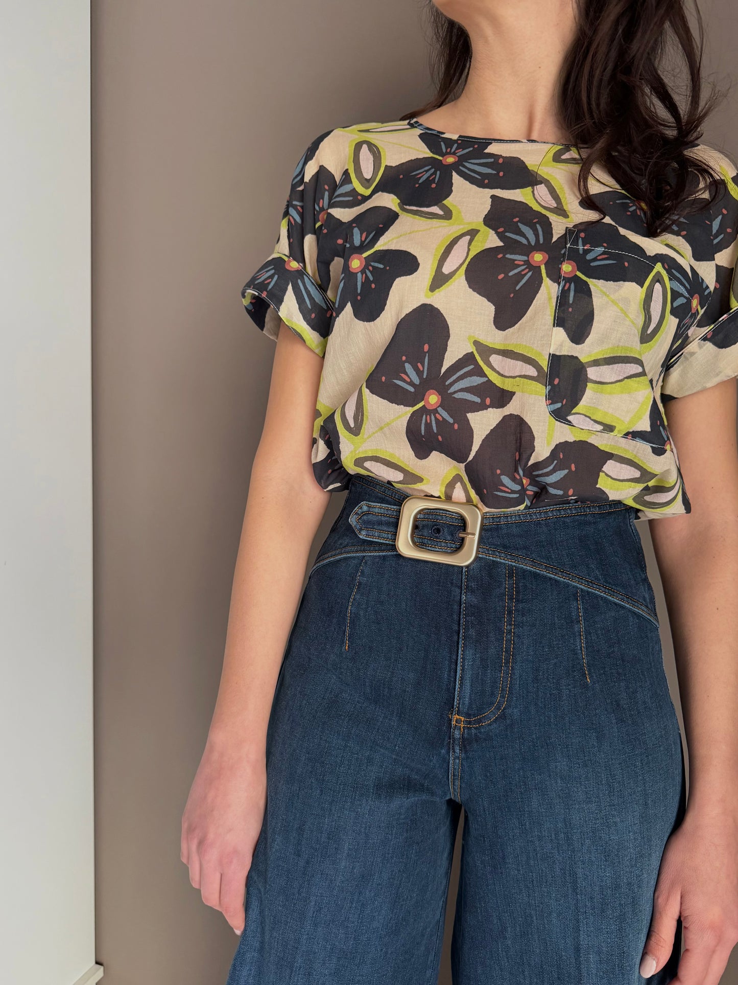 Blusa Alessia Santi Flowers