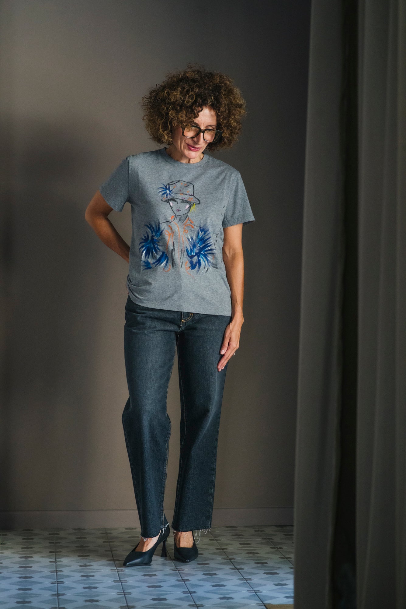 T-shirt dipinta a mano
