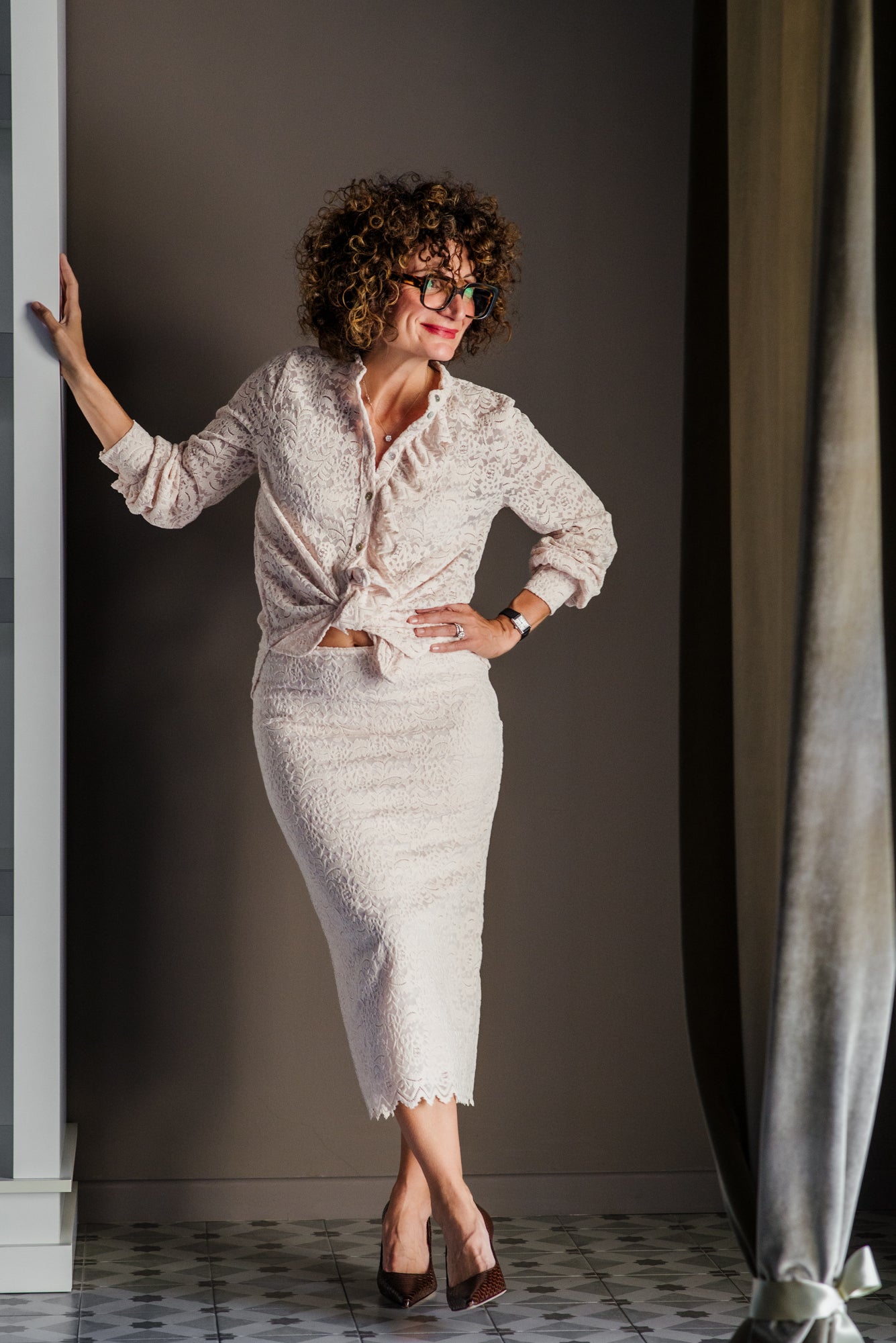 Camicia in Pizzo SoAllure – Burro