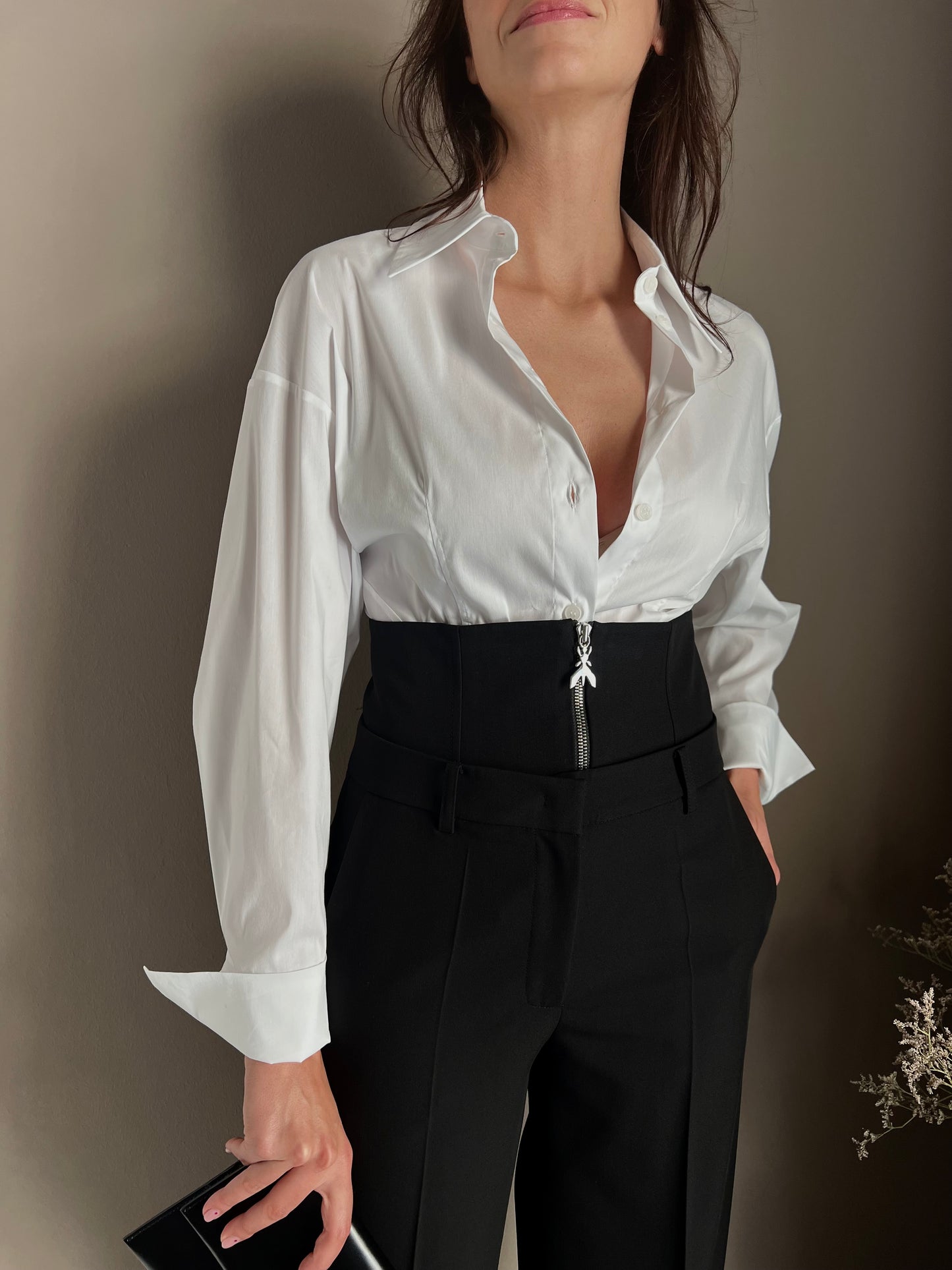 Pantaloni baggy con corsetto