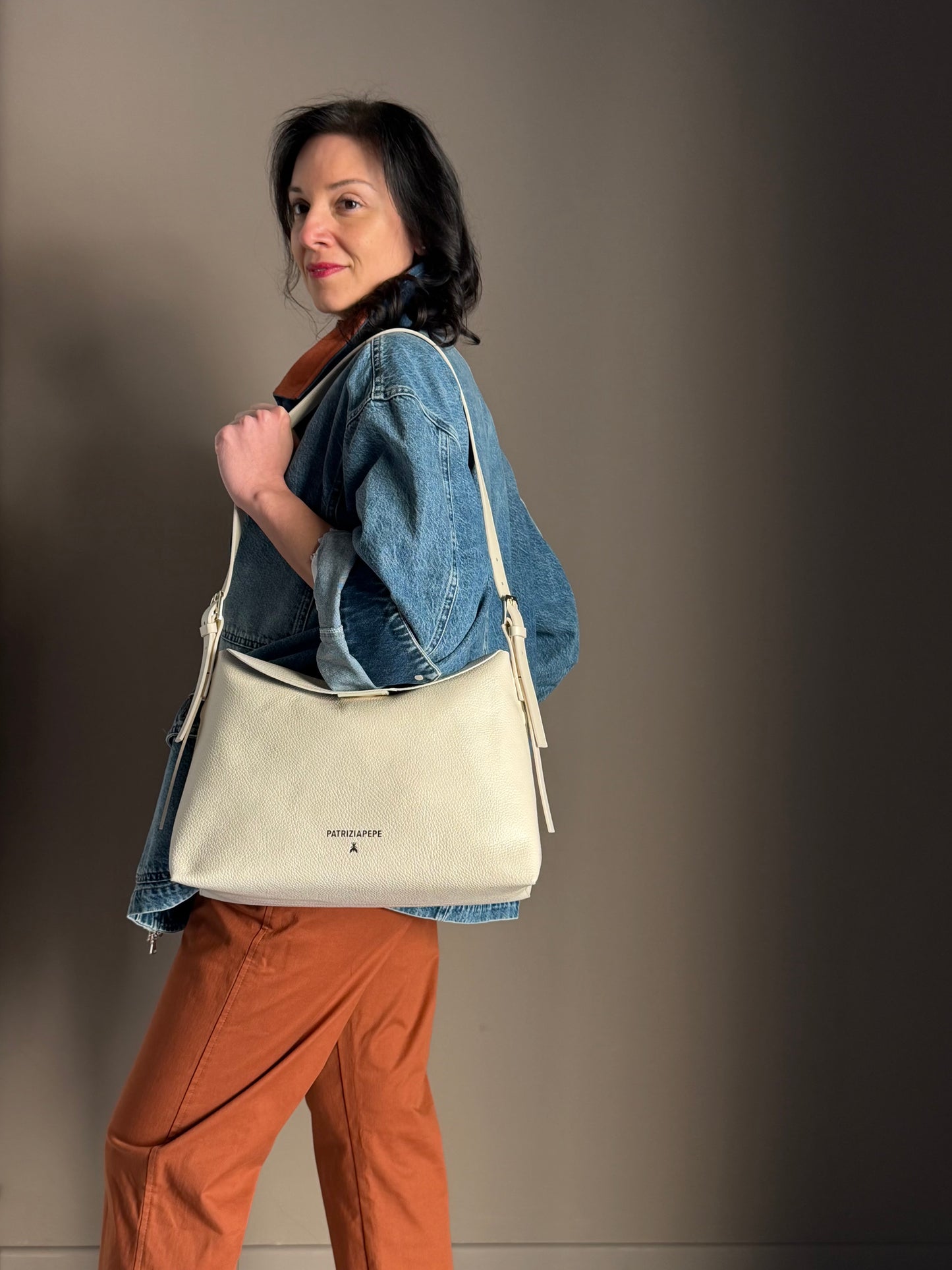 Borsa a tracolla Never White