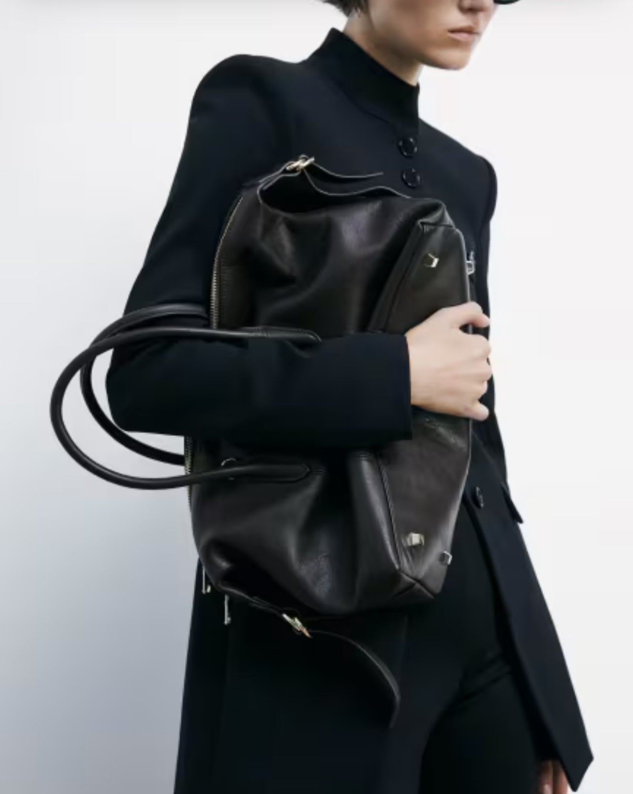 Borsa Bauletto  letto in pelle marrone