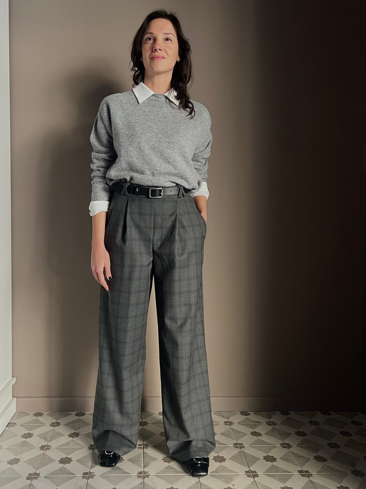 Pantalone a palazzo Ceck antracite