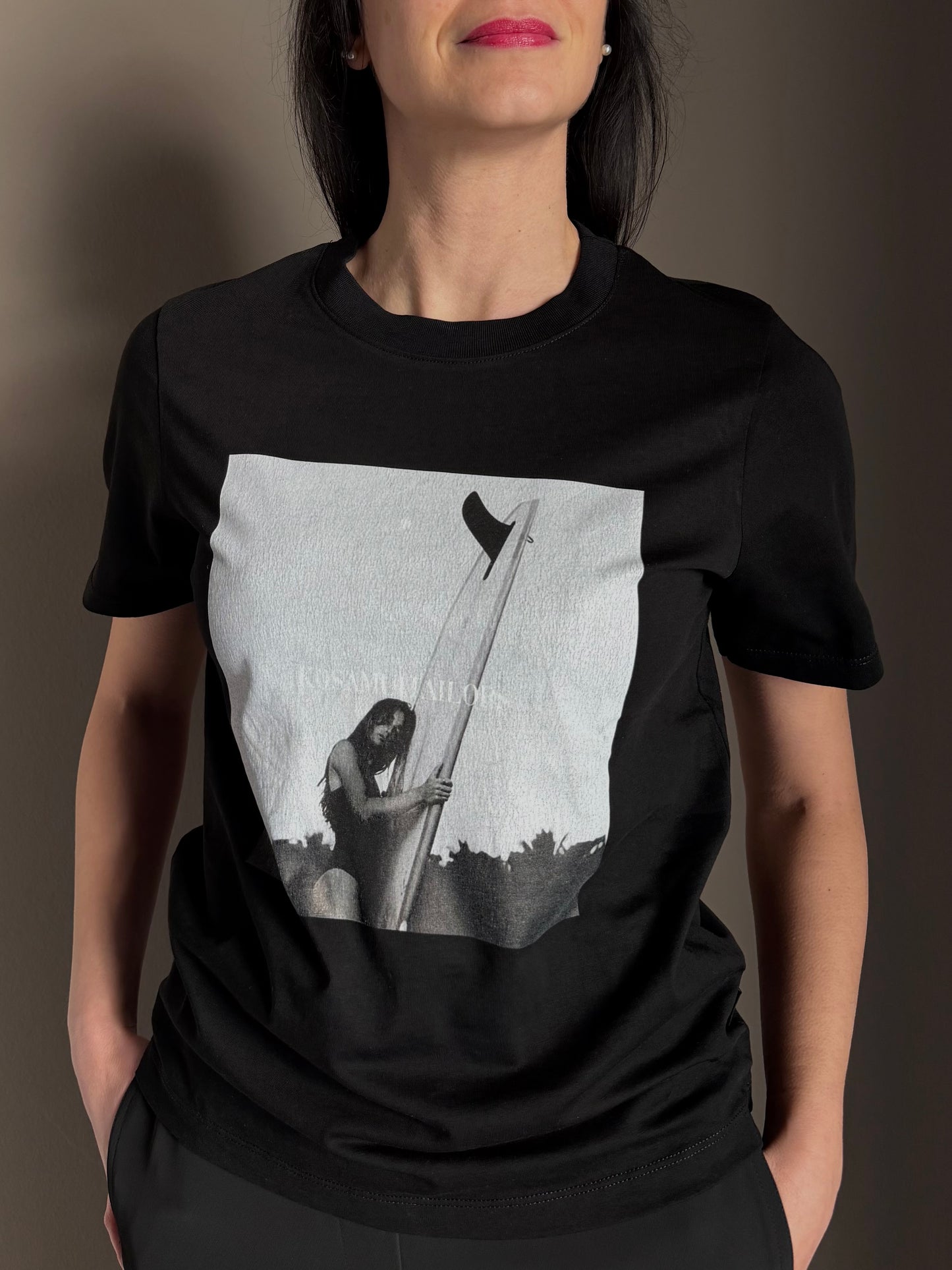 T-Shirt nera con stampa Ko Samui