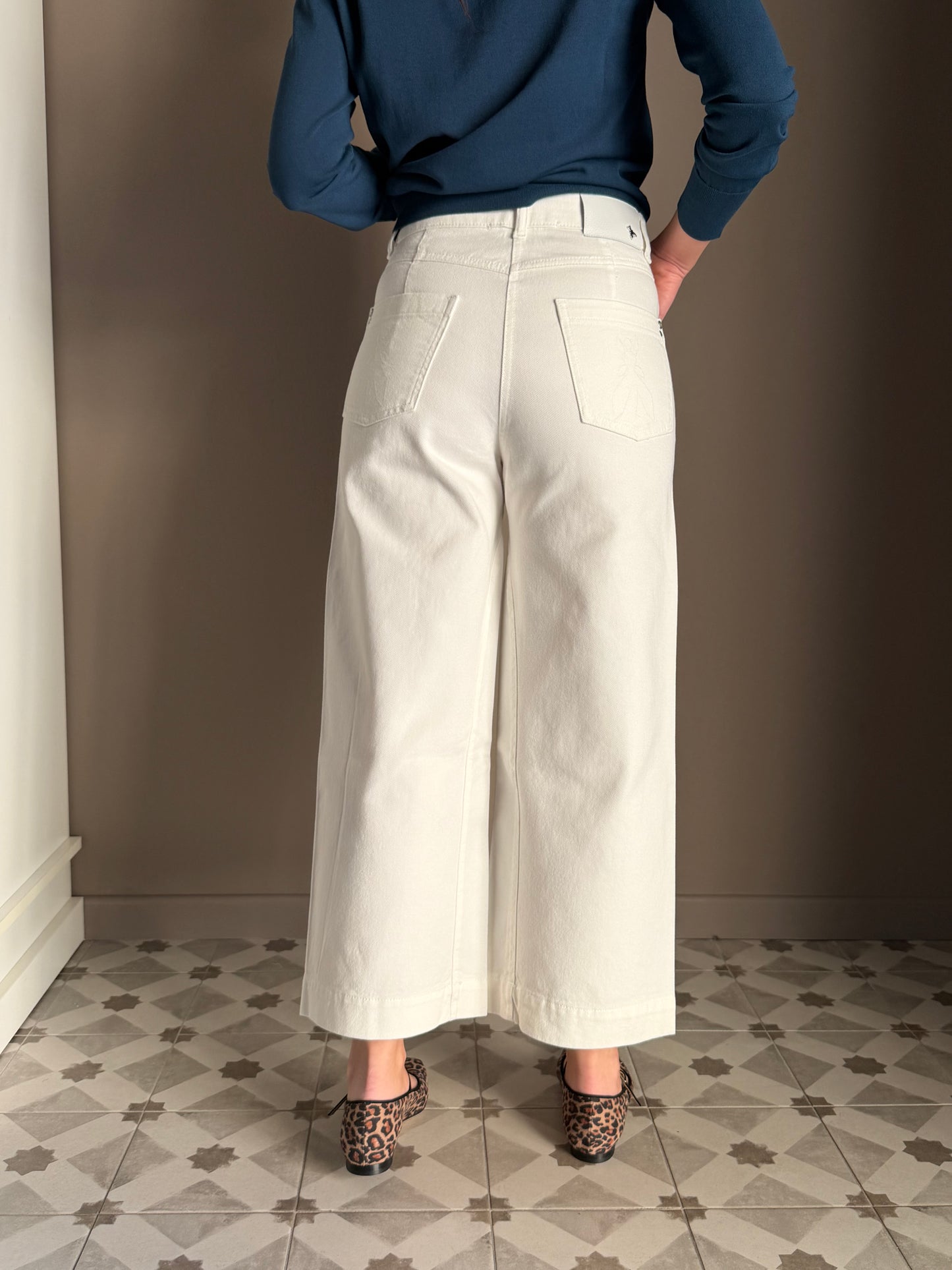 Denim crop in cotone Patrizia Pepe
