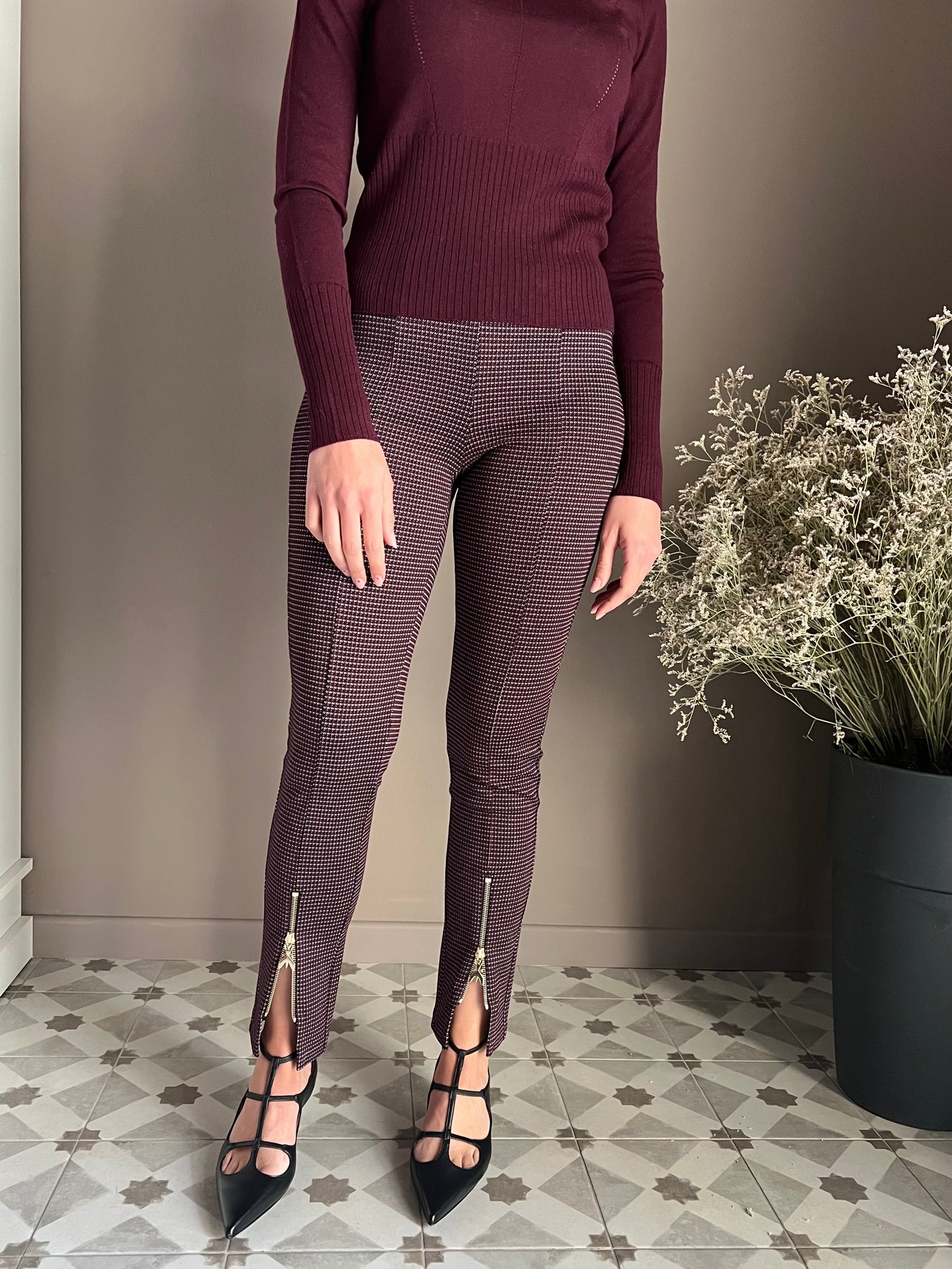 Pantalone slim fit in punto milano Patrizia Pepe