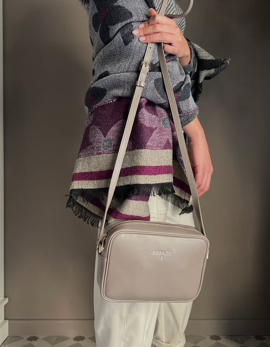 Borsa tracolla in pelle con tasca interna