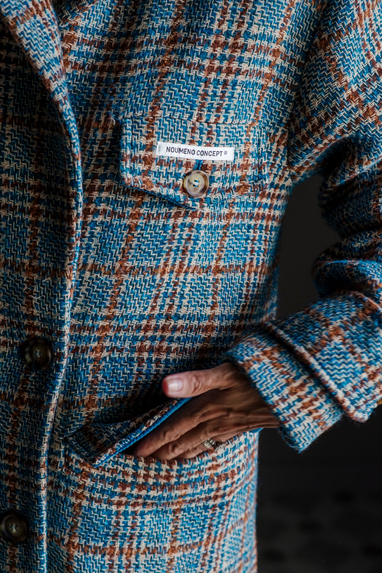 Cappotto doppiopetto oversize Noumeno Concept