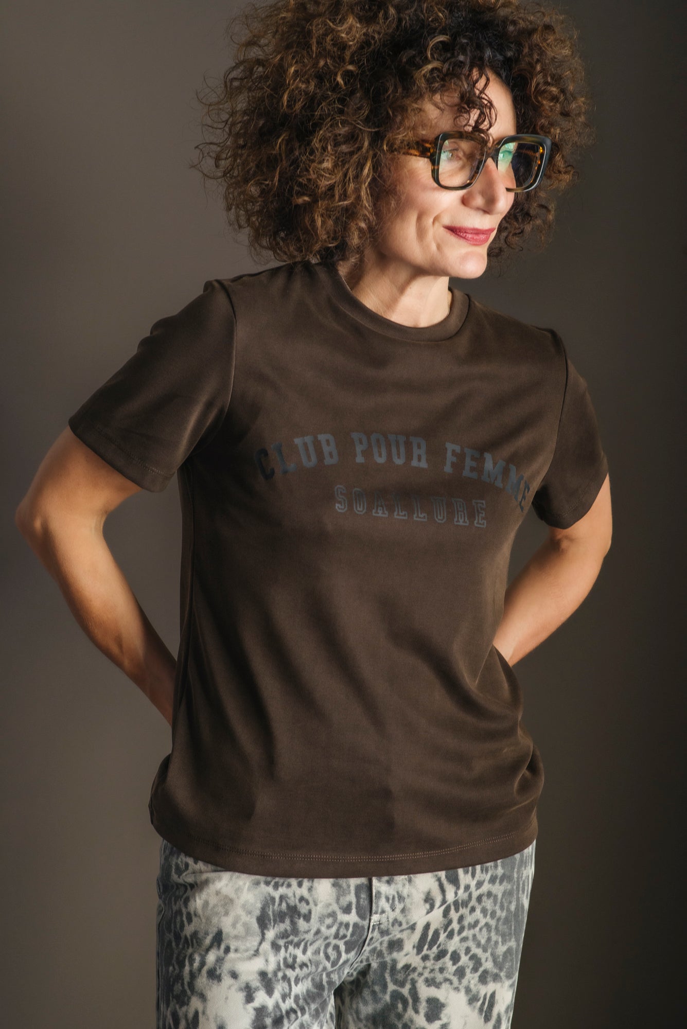T-shirt Club Pour Femme cioccolato