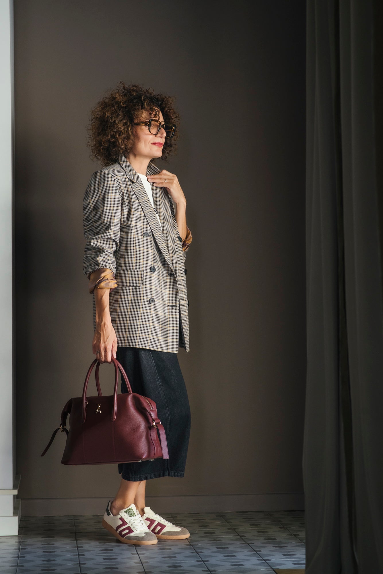 Giacca doppiopetto Ceck So Allure