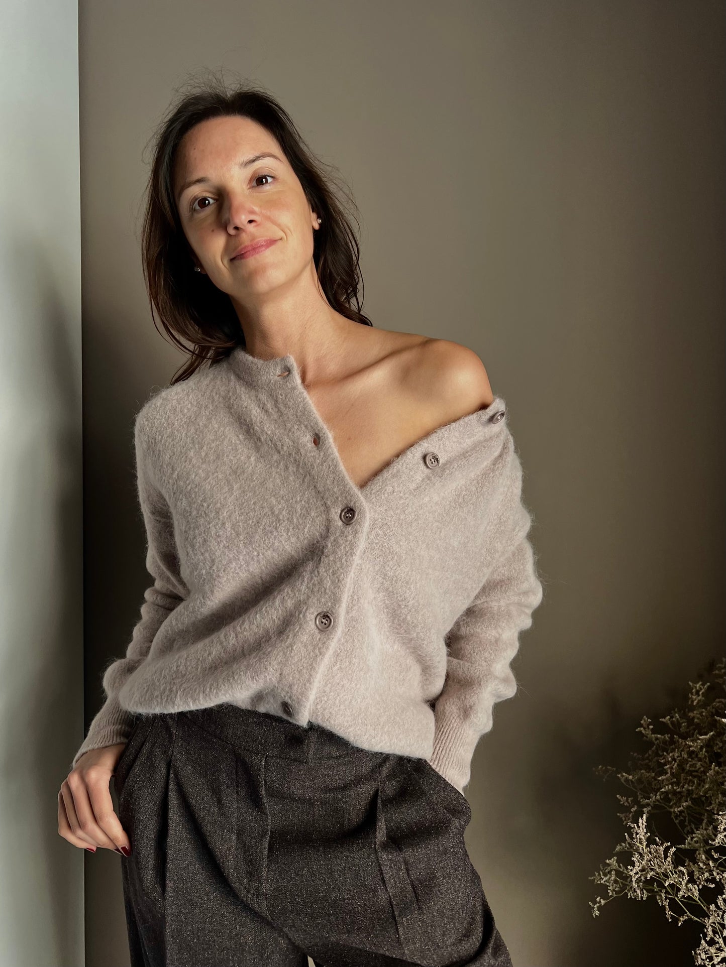 Cardigan soffice in alpaca So Allure