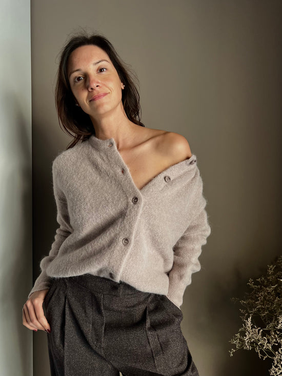 Cardigan soffice in alpaca So Allure