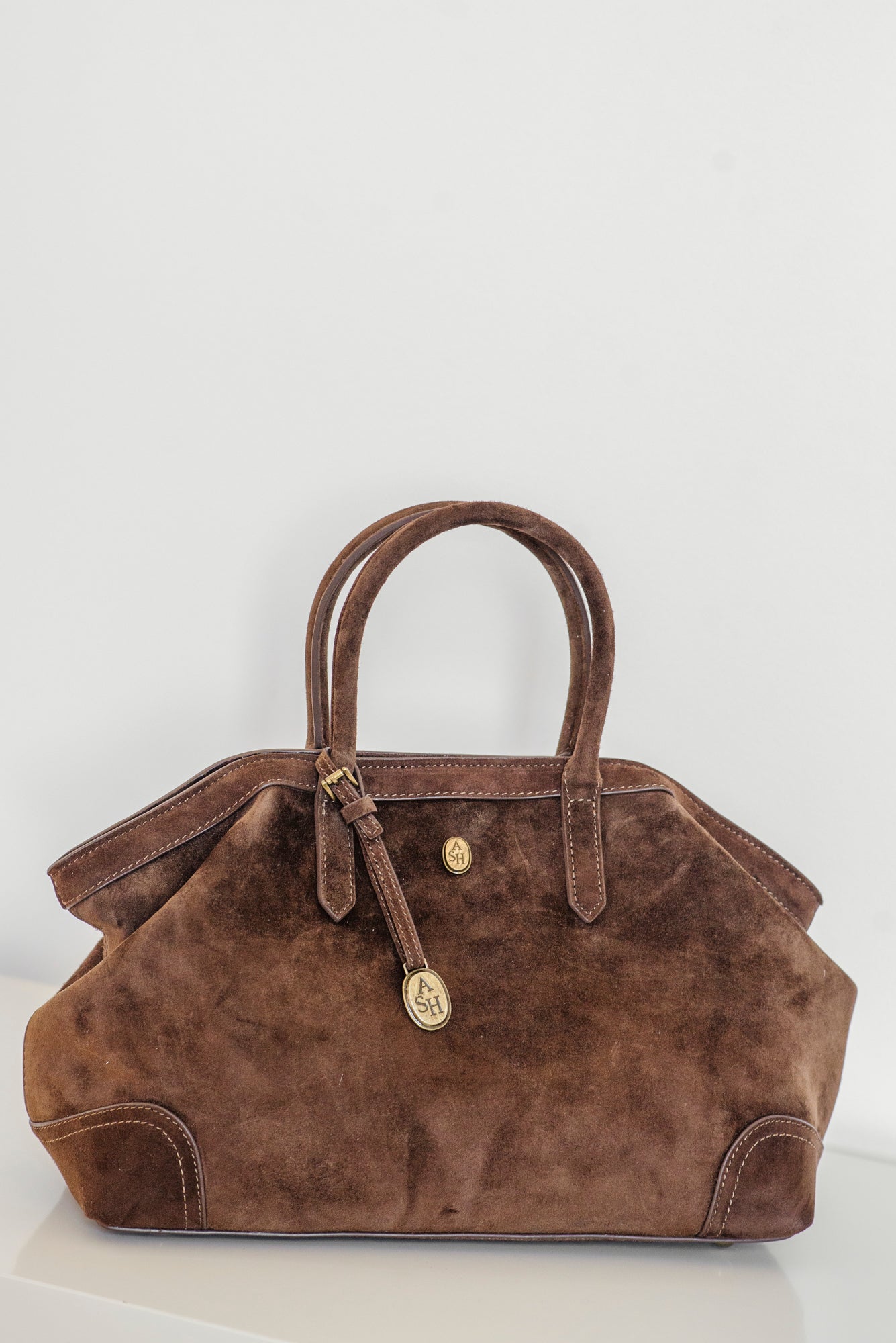 Borsa in pelle scamosciata – Ash