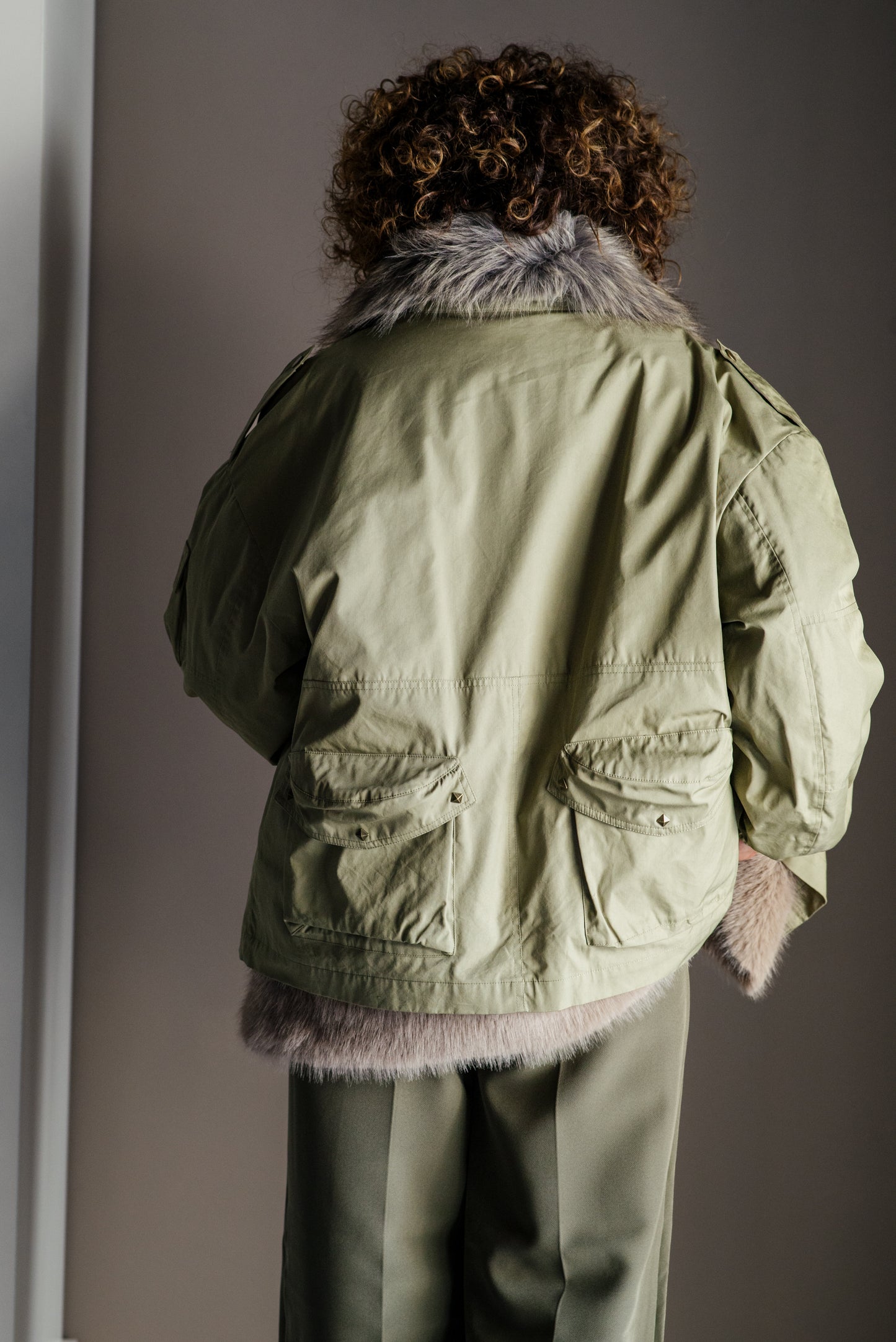 Parka 2 in 1 modulare con gilet in ecofur A. Santi