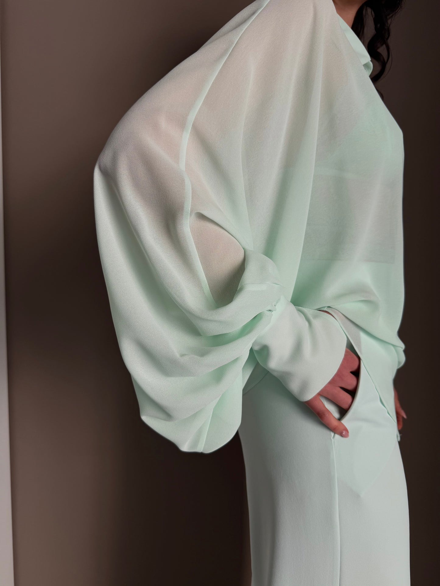 Camicia Patrizia Pepe Light Aqua