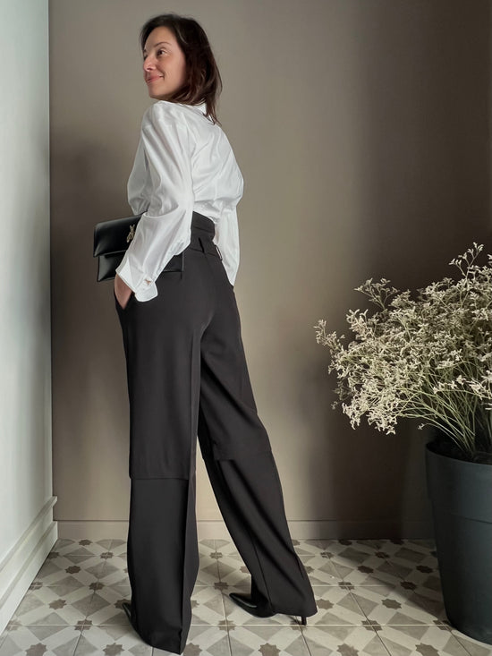 Pantaloni baggy con corsetto