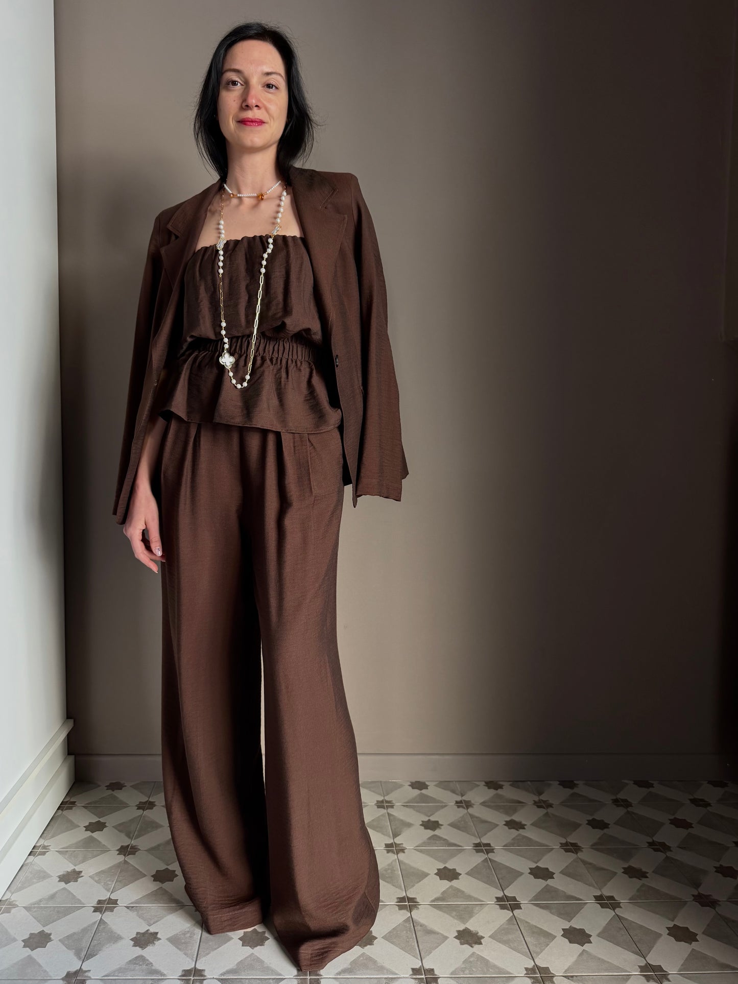 Giacca Monopetto So Allure – Marrone Cioccolato