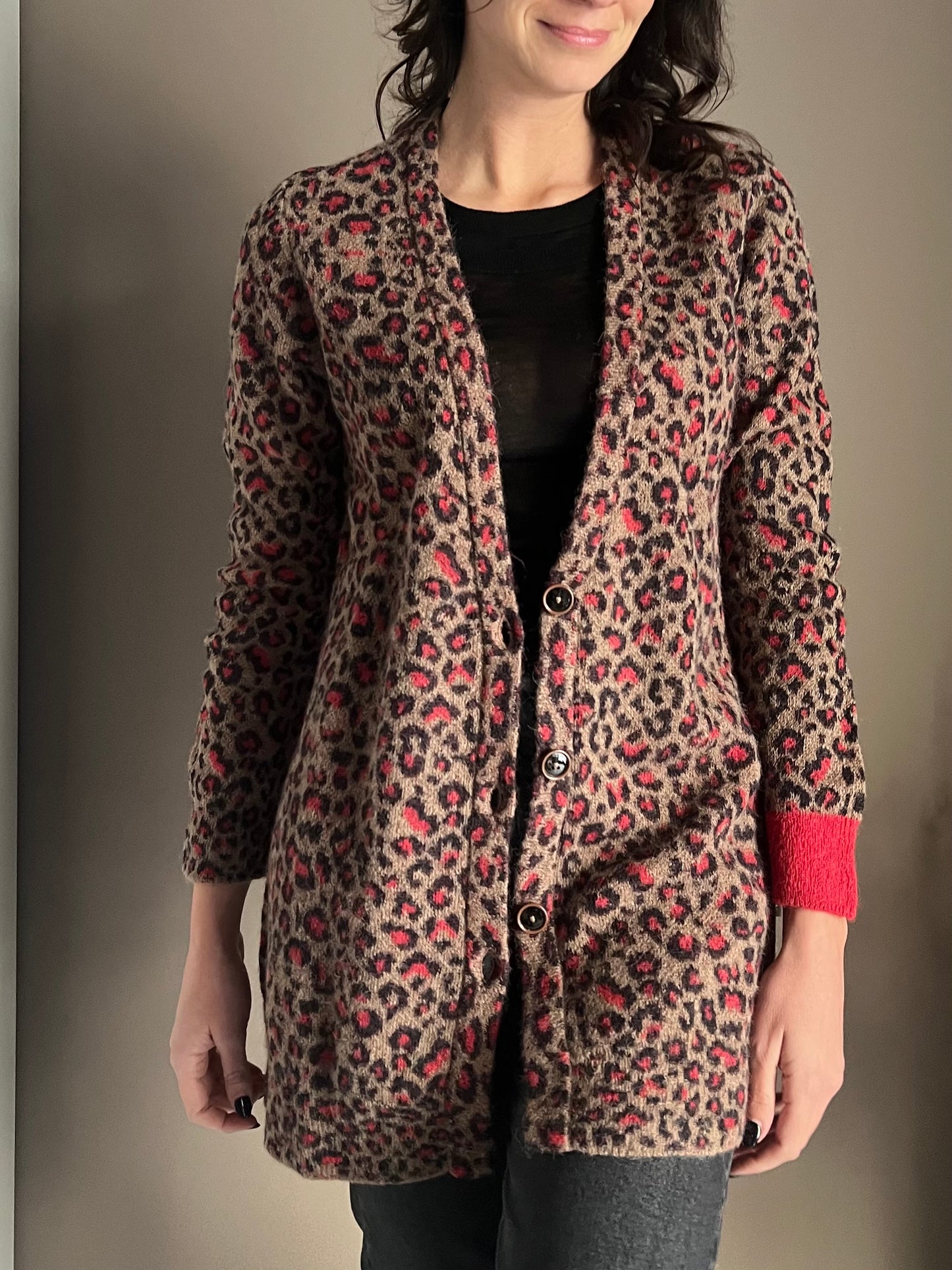 Cardigan maculato Alessia Santi in alpaca blend