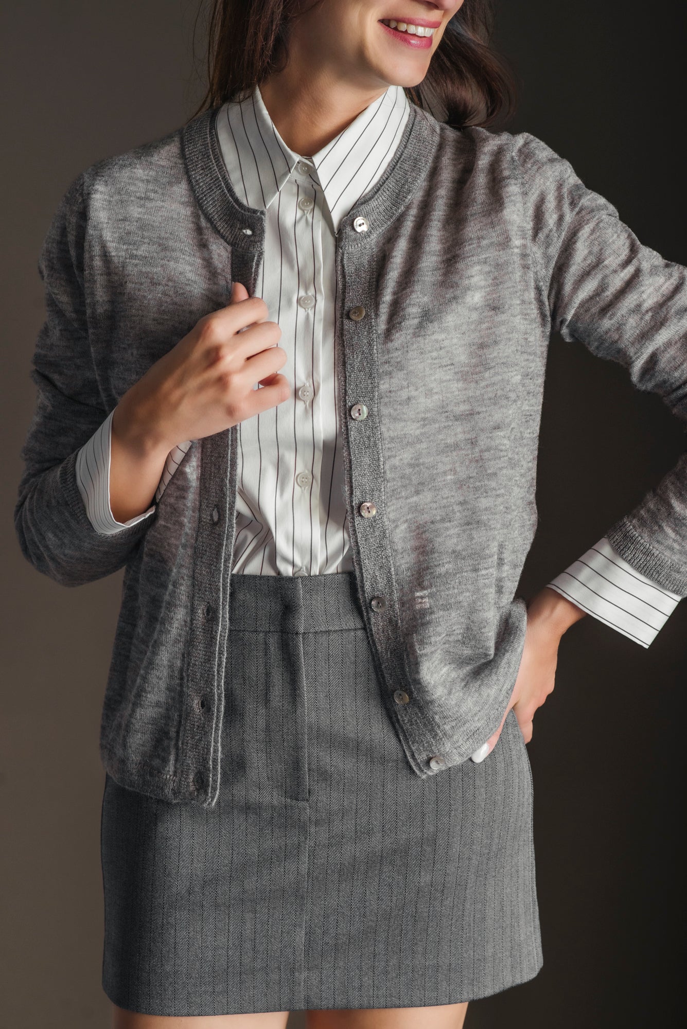 Cardigan Alessia Santi - Grigio Tortora