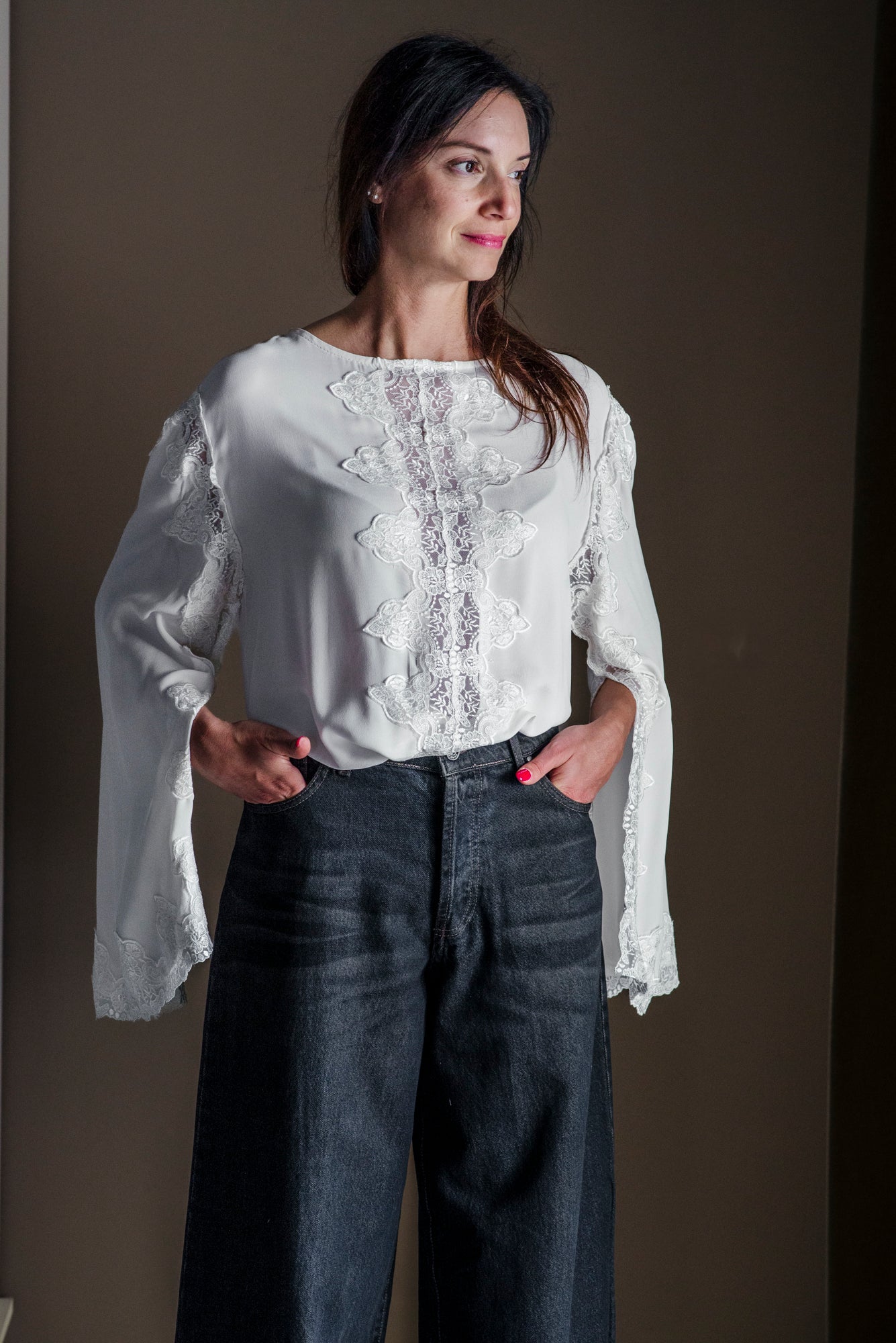 Blusa pizzo