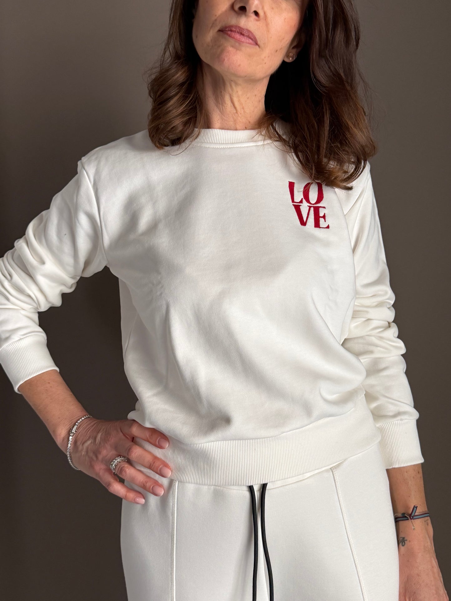 Felpa Ko Samui con ricamo “Love”