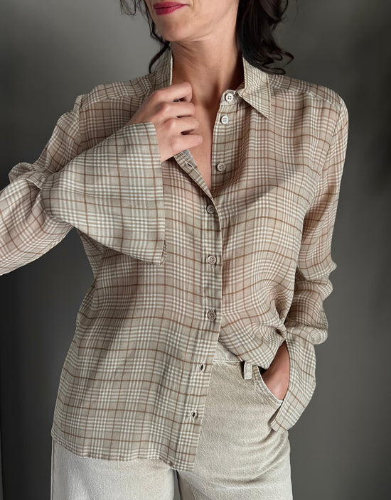 Camicia Ceck in viscosa
